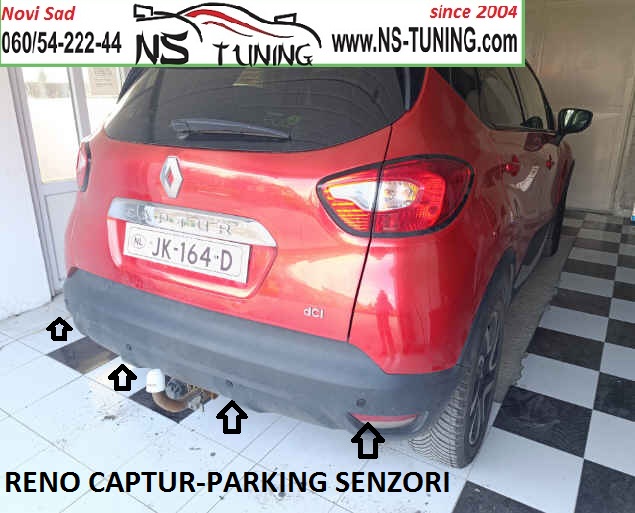 reno captur 2014 2015 2016 2017  parking senzori ugradnja novi sad ns tuning